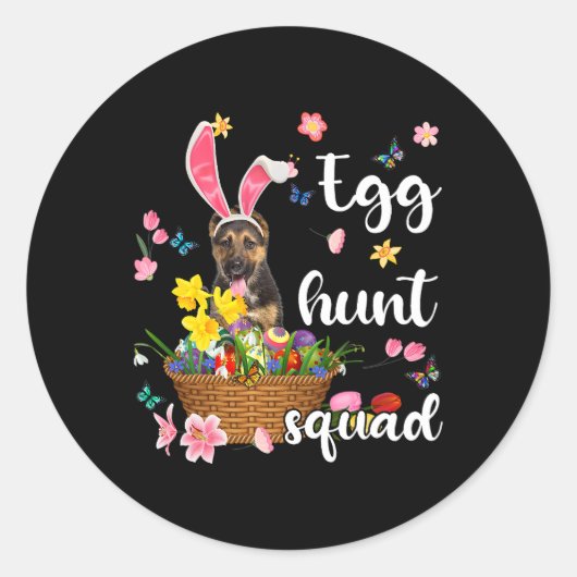 Duitse paaspaalbewaarder e ronde sticker (Voorkant)