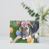 Duitse paaspap feestdagenkaart (Staand voorkant)