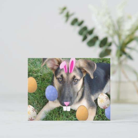 Duitse paaspap feestdagenkaart (Staand voorkant)