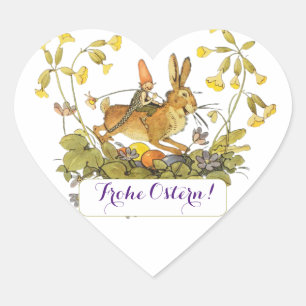 Duitse Pasen Hart Sticker