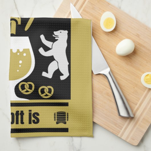 Duitse Pilsner Beer Drinkers Theedoek (Quarter Fold)