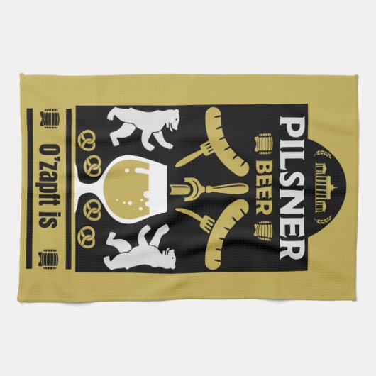 Duitse Pilsner Beer Drinkers Theedoek (Horizontaal)
