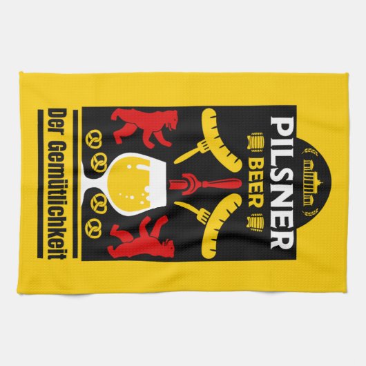 Duitse Pilsner Beer Drinkers Theedoek (Horizontaal)