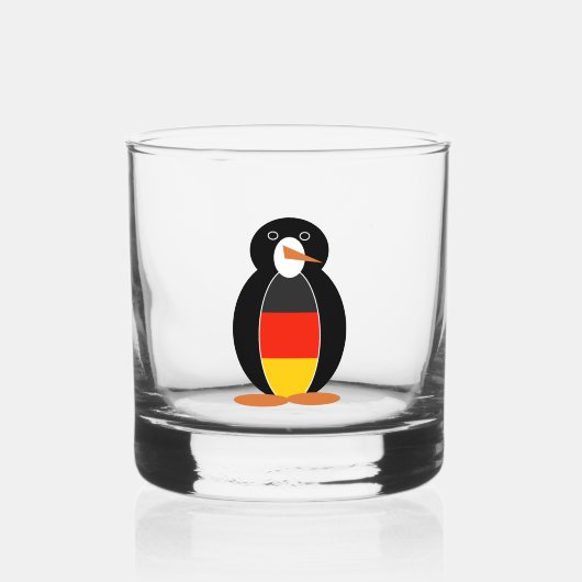 Duitse Pinguïn Whisky Glas (Voorkant)