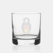 Duitse Pinguïn Whisky Glas (Achterkant)