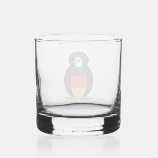 Duitse Pinguïn Whisky Glas (Achterkant)