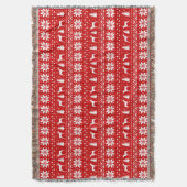 Duitse Pinscher Dog Silhouetten Kerstvakantie Deken (Voorkant Verticaal)