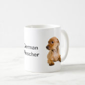 Duitse Pinscher Fan Mok #2 (Voorkant rechts)