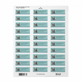 Duitse Pinscher-hond retouradreslabels Etiket (Full Sheet)