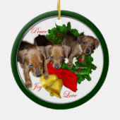 Duitse Pinscher Kerst Cadeaus Ornament (Achterkant)