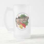 Duitse Pinscher-kerstcadeautjes Matglas Bierpul (Links)
