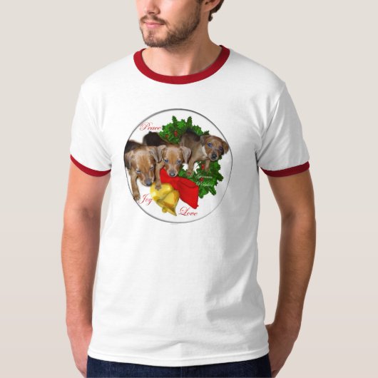 Duitse Pinscher-kerstcadeautjes T-shirt (Voorkant)