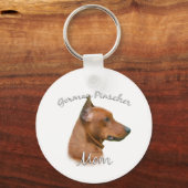 Duitse Pinscher Moeder 2 Sleutelhanger (Voorkant)
