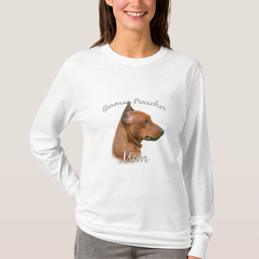 Duitse Pinscher Moeder 2 T-shirt (Voorkant)