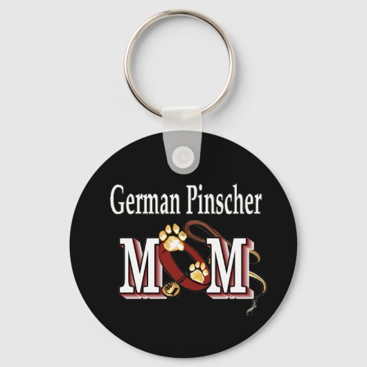 Duitse Pinscher MOM Gifts Sleutelhanger (Voorkant)