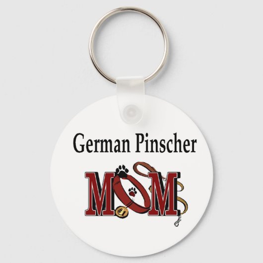 Duitse Pinscher MOM Gifts Sleutelhanger (Voorkant)