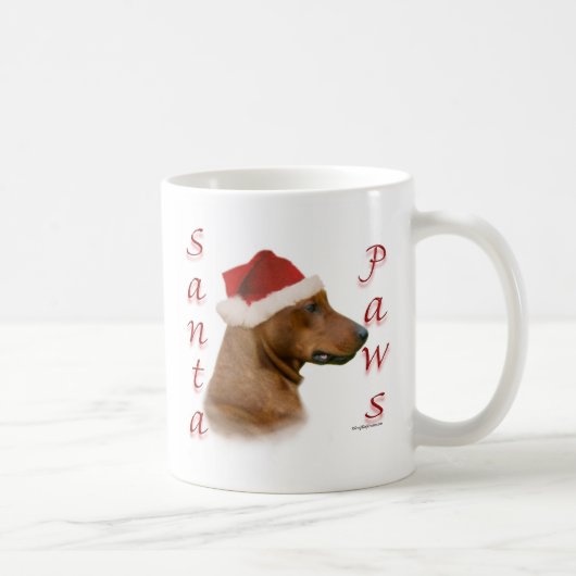 Duitse Pinscher Santa Paws Koffiemok (Rechts)