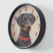 Duitse Pinscher Schilderij Originele Dier Kunst (Hoek)