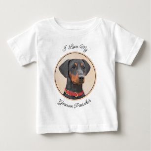 Duitse Pinscher Schilderij Originele Dier Kunst