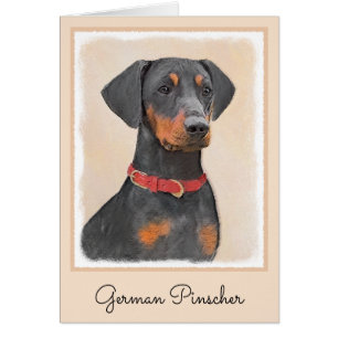 Duitse Pinscher Schilderij Originele Dierenkunst