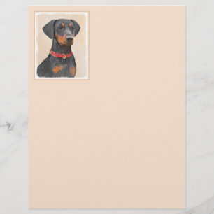 Duitse Pinscher Schilderij Originele Dierenkunst