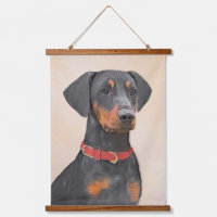 Duitse Pinscher Schilderij Originele Dierenkunst