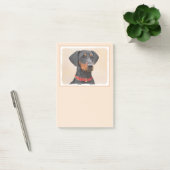 Duitse Pinscher Schilderij Originele Dierenkunst Post-it® Notes (Kantoor)