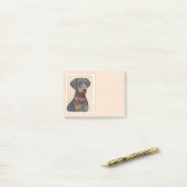 Duitse Pinscher Schilderij Originele Dierenkunst Post-it® Notes (Op bureau)