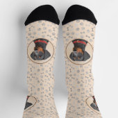 Duitse Pinscher Schilderij Originele Dierenkunst Sokken (Top)