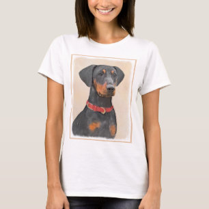 Duitse Pinscher Schilderij Originele Dierenkunst T-shirt