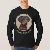 Duitse Pinscher-schilderkunst T-shirt (Voorkant)