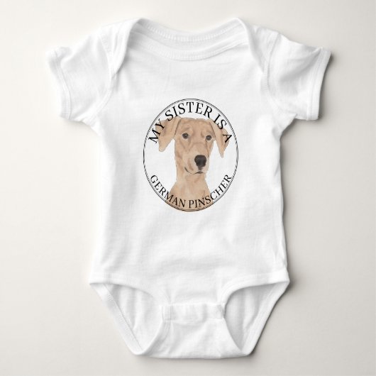 Duitse Pinscher Zus Romper (Voorkant)