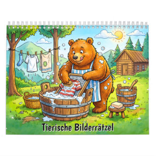 Duitse plaatjesraadsels voor kinderen Dierennamen Kalender