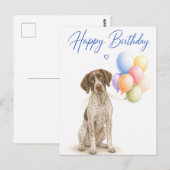 Duitse Pointer Verjaardag Briefkaart (Voorkant / Achterkant)