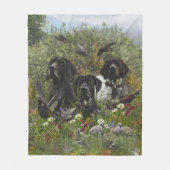 Duitse pointers   fleece deken (Voorkant)