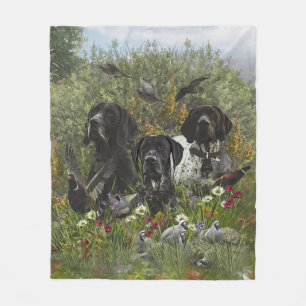 Duitse pointers fleece deken