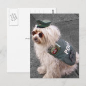 Duitse politie doet handboeien aan briefkaart (Voorkant / Achterkant)