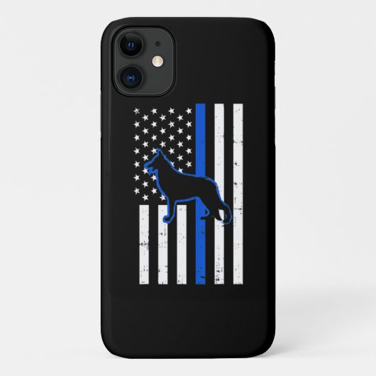 Duitse politie Shepherd Dog K9 Patriotic Case-Mate iPhone Case (Achterkant)