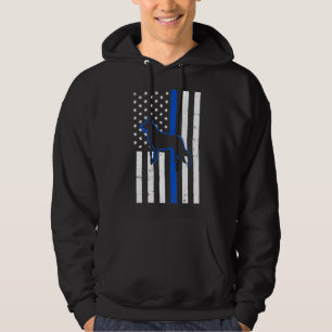 Duitse politie Shepherd Dog K9 Patriotic Hoodie