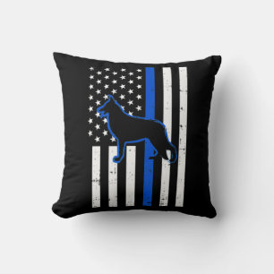 Duitse politie Shepherd Dog K9 Patriotic Kussen