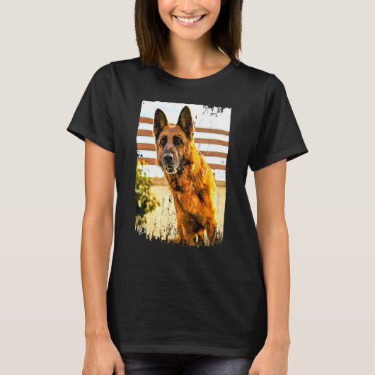 Duitse politie Shepherd Dog T-shirt (Voorkant)