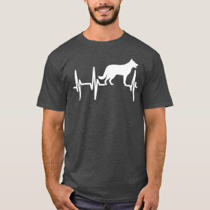 Duitse politie Shepherd K9 Heartbeat Dog mam pa T-shirt