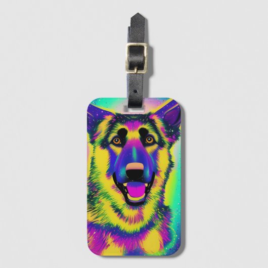 Duitse Pop-kunst Bagagelabel (Voorkant (verticaal))