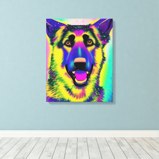 Duitse Pop-kunst Canvas Afdruk (Insitu (Houten vloer))