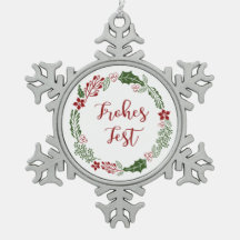 Duitse Prettige feestdagen Wreath, Frohes Fest
