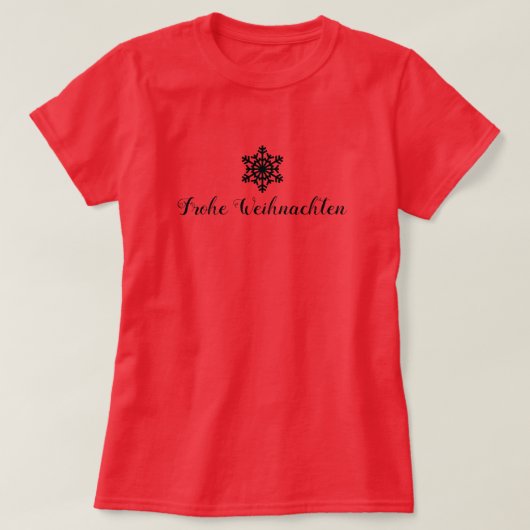 Duitse prettige kersthoes voor de T-shirt (Design voorkant)