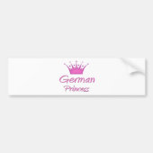 Duitse prinses bumpersticker (Voorkant)