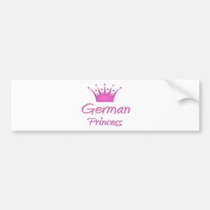 Duitse prinses bumpersticker