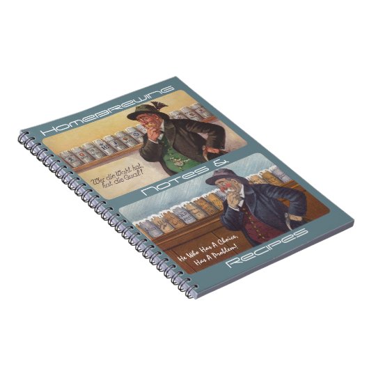 Duitse Proverb-notities voor thuisbrouwerijen Notitieboek (Rechterzijde)