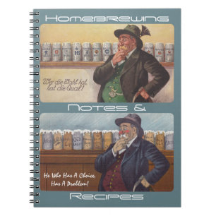 Duitse Proverb-notities voor thuisbrouwerijen Notitieboek